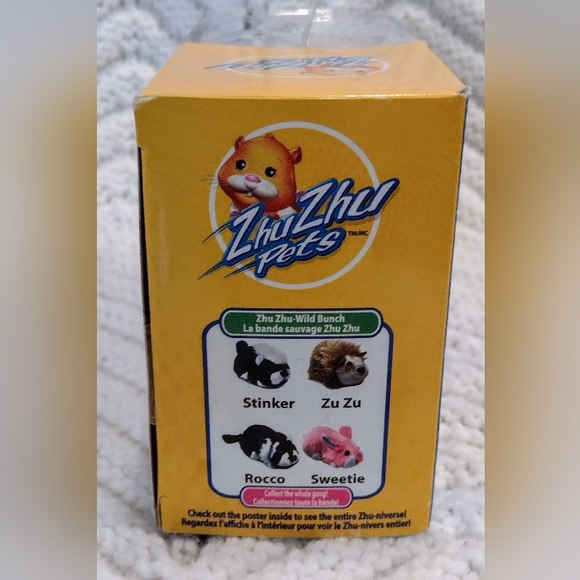 Zhu Zhu Pets Toy Stinker The Skunk Woodland Creatures 2010 New Cepia - Picture 4 of 5